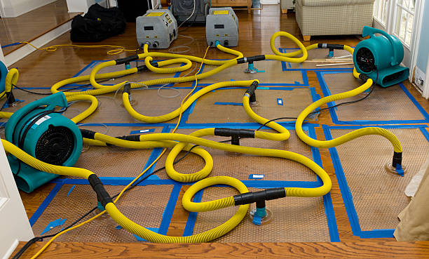 Professional Storm Water Damage Restoration technician working in Three Rivers, OR